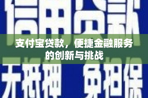东至支付宝贷款，便捷金融服务的创新与挑战