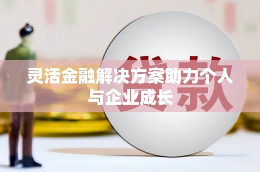 东至灵活金融解决方案助力个人与企业成长