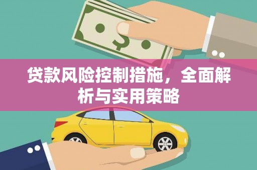 东至贷款风险控制措施，全面解析与实用策略