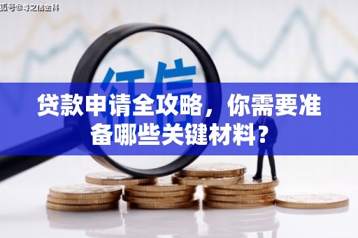 东至贷款申请全攻略，你需要准备哪些关键材料？