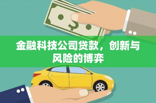 东至金融科技公司贷款，创新与风险的博弈