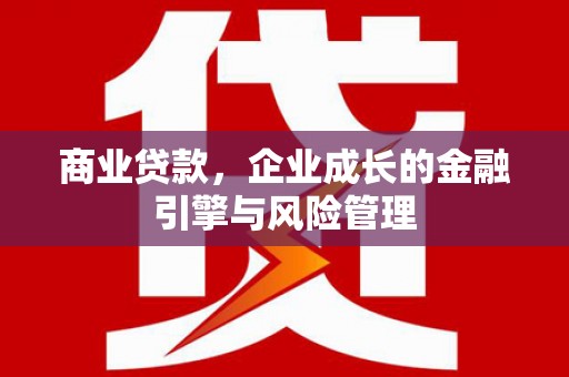 东至商业贷款，企业成长的金融引擎与风险管理