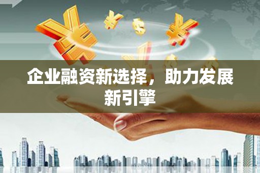 东至企业融资新选择，助力发展新引擎