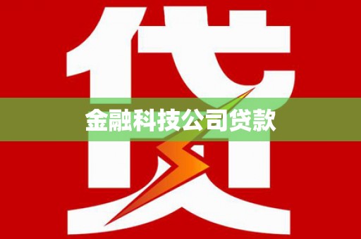 东至金融科技公司贷款