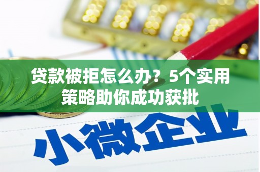 东至贷款被拒怎么办？5个实用策略助你成功获批