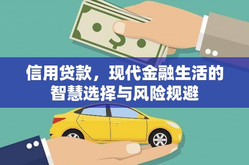 东至信用贷款，现代金融生活的智慧选择与风险规避