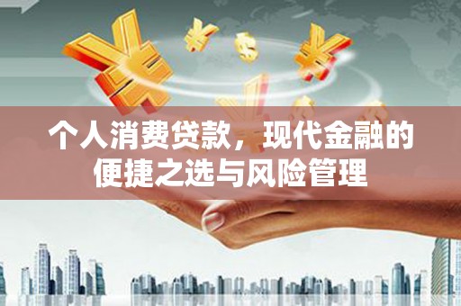 东至个人消费贷款，现代金融的便捷之选与风险管理