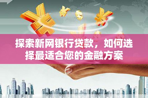 东至探索新网银行贷款，如何选择最适合您的金融方案