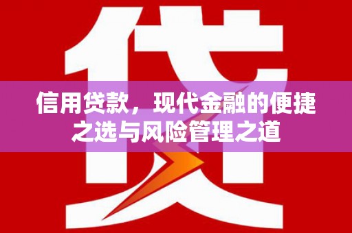 东至信用贷款，现代金融的便捷之选与风险管理之道