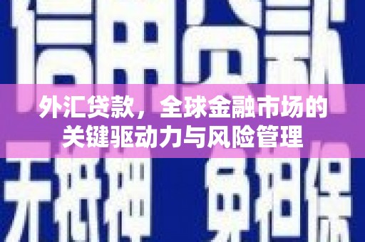东至外汇贷款，全球金融市场的关键驱动力与风险管理