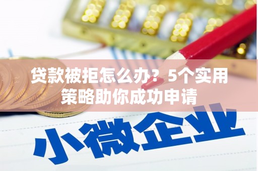 东至贷款被拒怎么办？5个实用策略助你成功申请