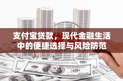 东至支付宝贷款，现代金融生活中的便捷选择与风险防范