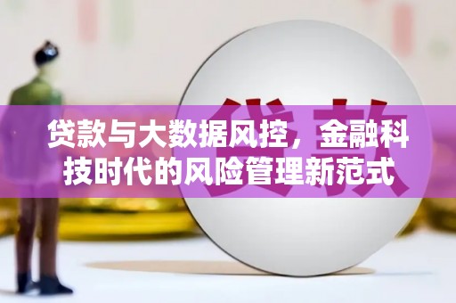 东至贷款与大数据风控，金融科技时代的风险管理新范式