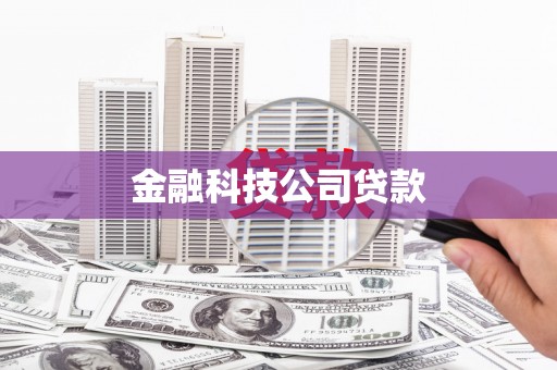东至金融科技公司贷款