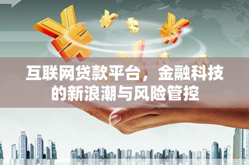 东至互联网贷款平台，金融科技的新浪潮与风险管控
