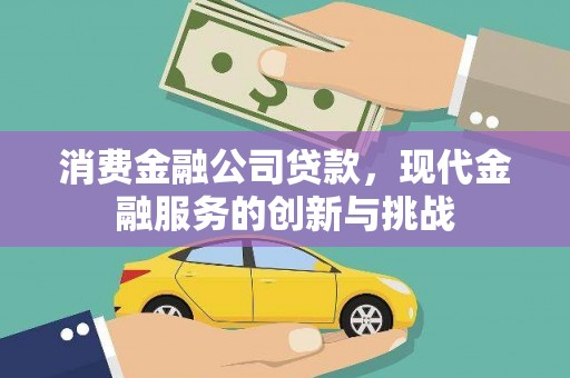 东至消费金融公司贷款，现代金融服务的创新与挑战