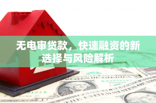 东至无电审贷款，快速融资的新选择与风险解析