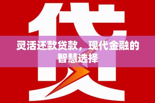 东至灵活还款贷款，现代金融的智慧选择