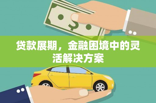 东至贷款展期，金融困境中的灵活解决方案