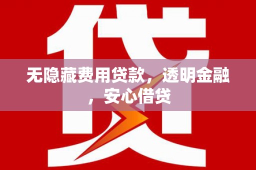 东至无隐藏费用贷款，透明金融，安心借贷