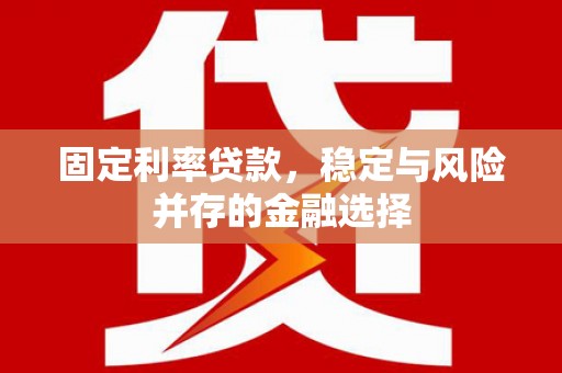 东至固定利率贷款，稳定与风险并存的金融选择
