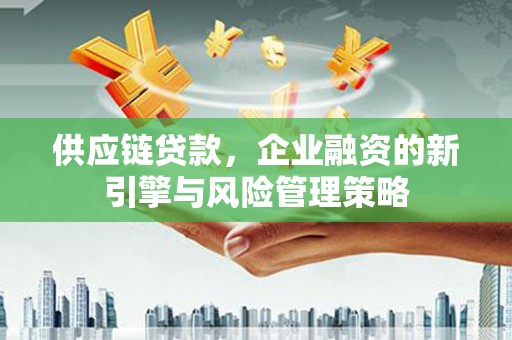 东至供应链贷款，企业融资的新引擎与风险管理策略