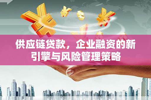 东至供应链贷款，企业融资的新引擎与风险管理策略