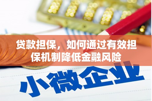 东至贷款担保，如何通过有效担保机制降低金融风险