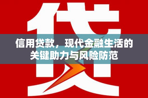 东至信用贷款，现代金融生活的关键助力与风险防范