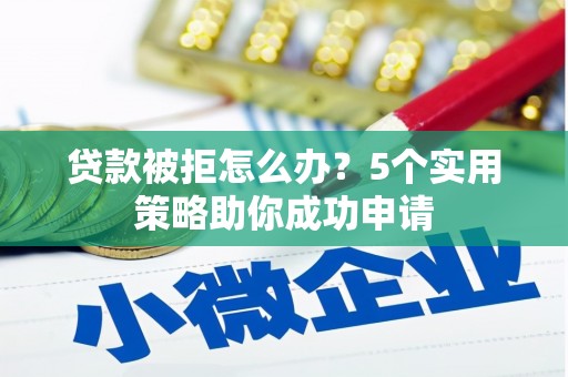 东至贷款被拒怎么办？5个实用策略助你成功申请