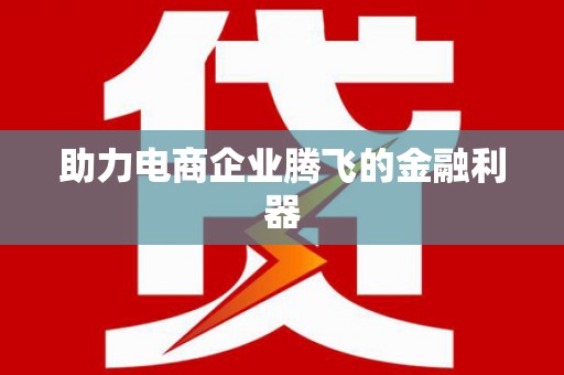 东至助力电商企业腾飞的金融利器