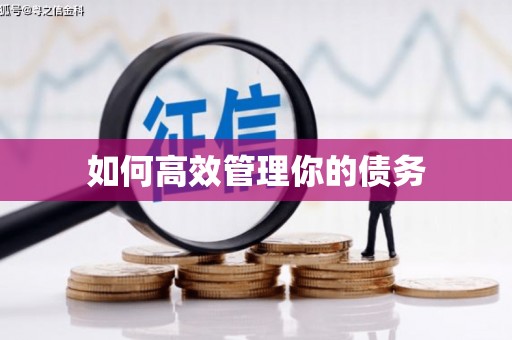 东至如何高效管理你的债务