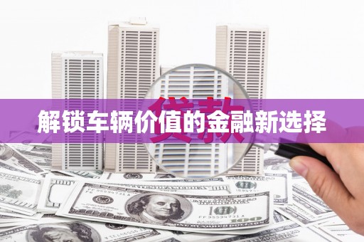东至解锁车辆价值的金融新选择