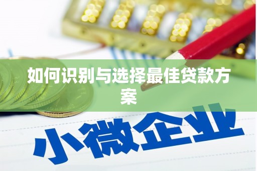 东至如何识别与选择最佳贷款方案