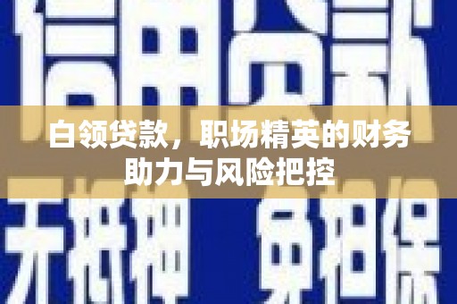 东至白领贷款,职场精英的财务助力与风险把控 东至白领贷款,职场精英的财务助力与风险把控